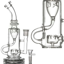 Circ Perc Incycler Tuyau d&#39;eau pour fumée avec bol (ES-GB-090)